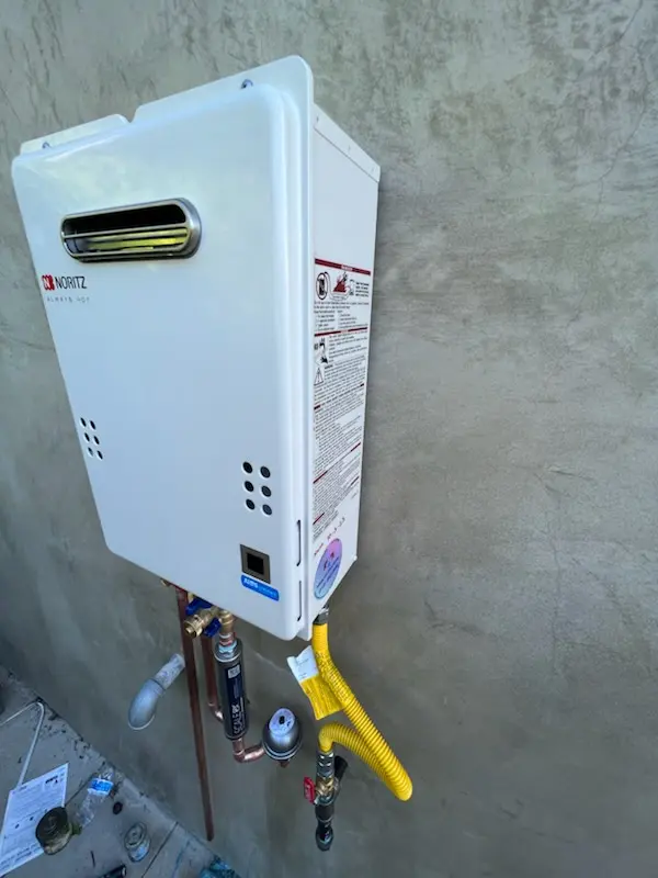 Tankless water heater installation for Climax homes